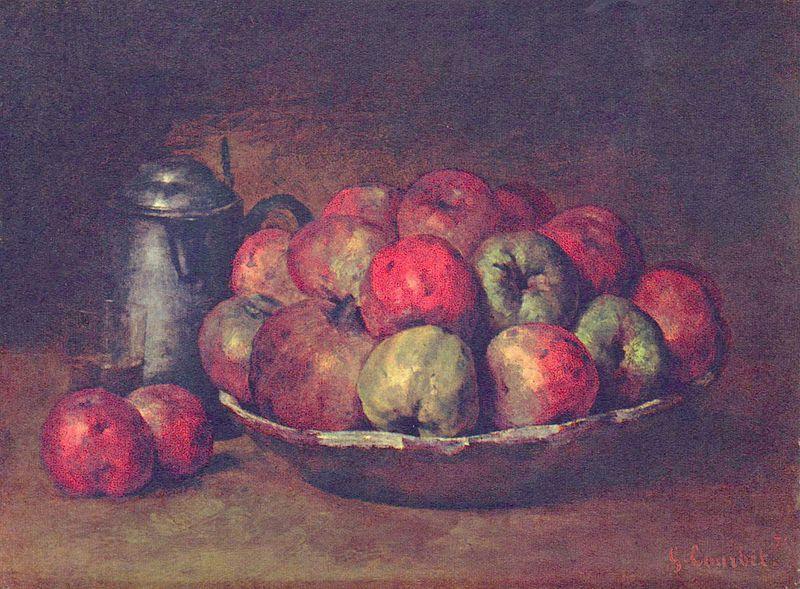 Gustave Courbet Still Life with Apples and a Pomegranate China oil painting art